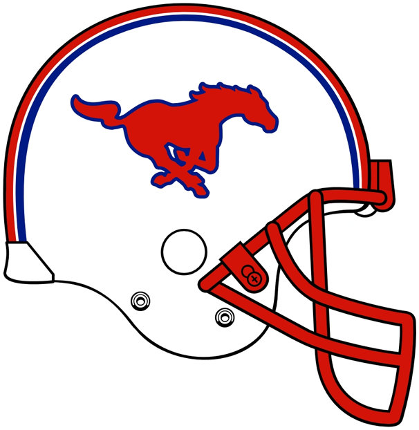 Southern Methodist Mustangs 0-Pres Helmet Logo diy iron on heat transfer